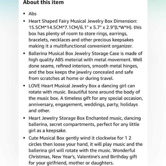 🎄5/$30 NWT Sealed! Forever Love 🎵 Music Box Creative Life white - Picture 5 of 13